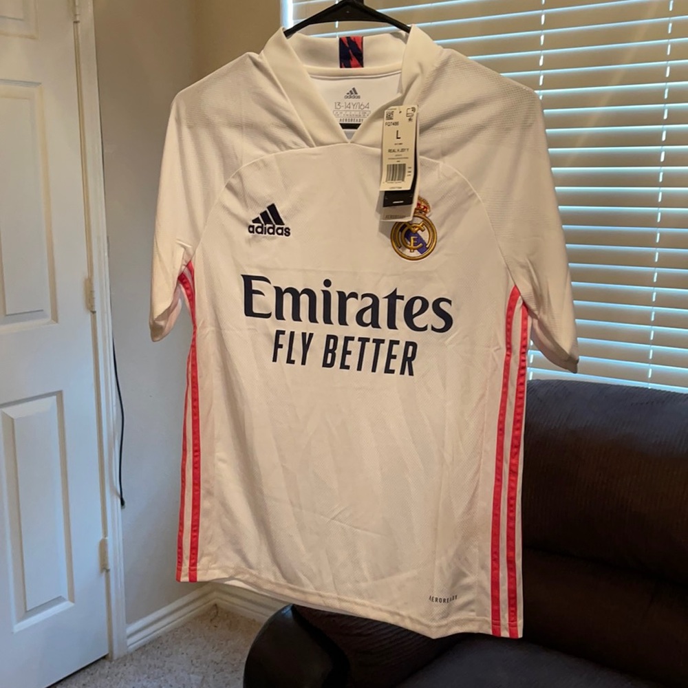 Boys Adidas Real Madrid Jersey 13-14Y